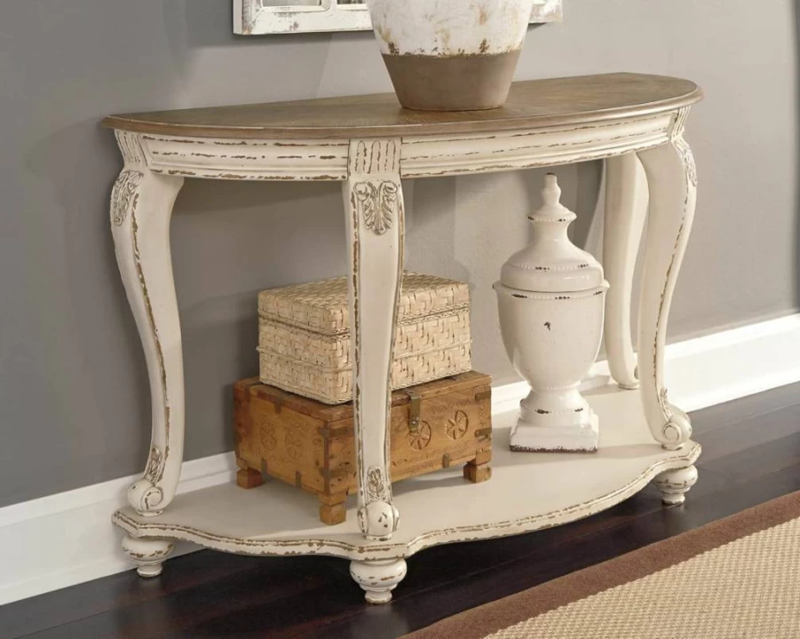 Signature Design by Ashley Norcastle Dark Brown Sofa Table - Stylish End Table for Living Room