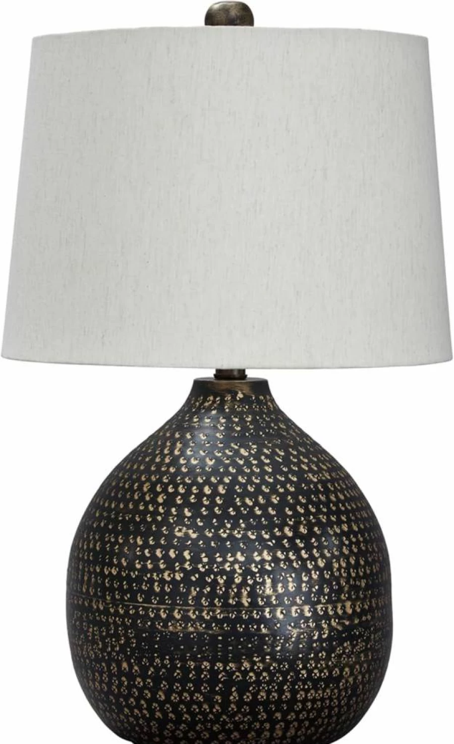 Signature Design by Ashley Maire 25" Modern Metal Table Lamp in Black & Gold Finish, Contemporary Lighting for Home & Office