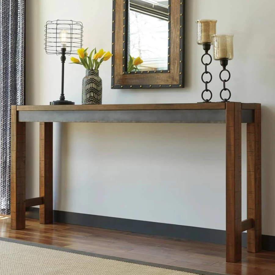 Signature Design by Ashley Torjin Urban Two-Tone Brown Counter Height Dining Table