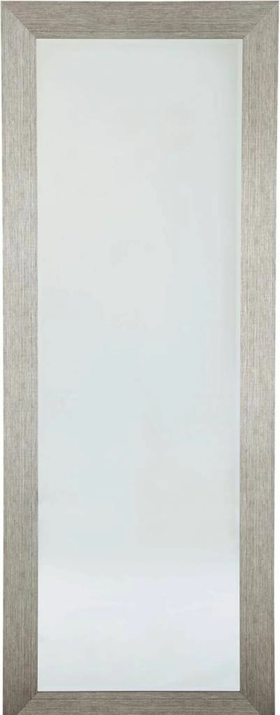 Signature Design by Ashley Duka Modern Silver Framed Floor Mirror - Contemporary Home Decor