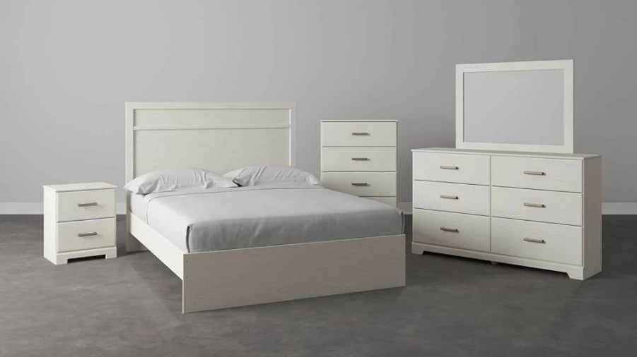 Signature Design by Ashley Ralinski Rustic Gray Nightstand with 2 Drawers, 24.41" Height