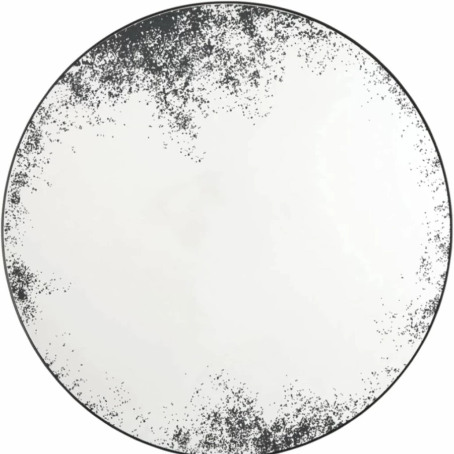 Signature Design by Ashley Kali Distressed Black Wood Accent Wall Mirror – Vintage Style Decor