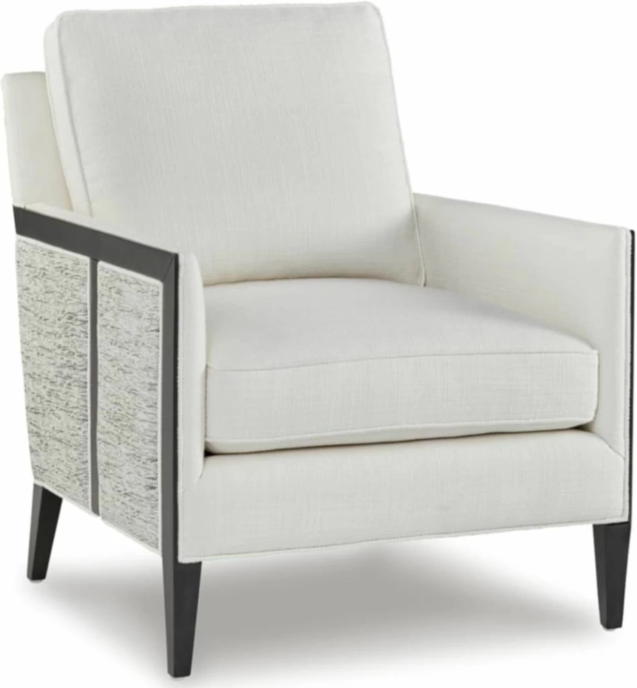 Signature Design by Ashley Ardenworth Modern Accent Chair - Black & White Geometric Pattern, Reversible Cushions, Contemporary Living Room Furniture