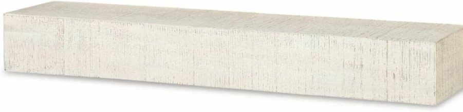 Signature Design by Ashley Cadmon White Antique Wood Wall Shelf - Decorative Display Shelf for Home Decor
