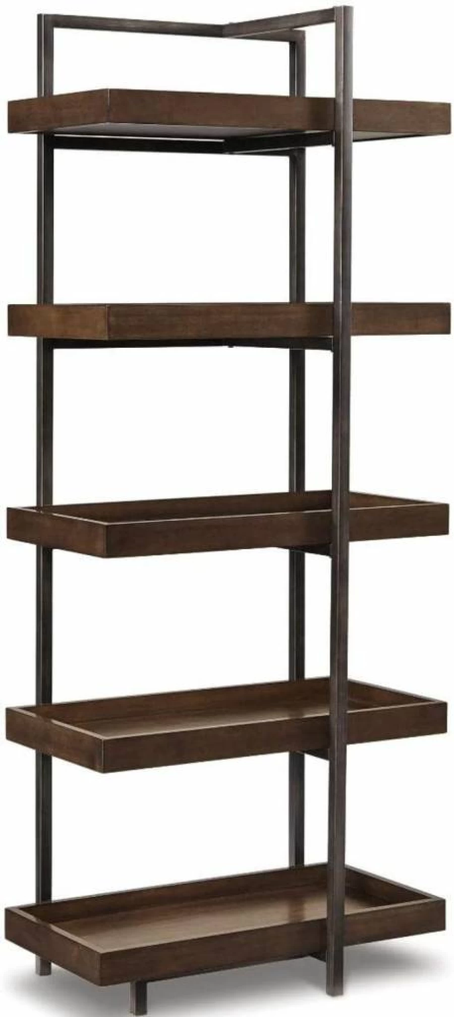 Signature Design by Ashley Starmore Industrial Brown Entertainment Center & Bookcase for Living Room Storage