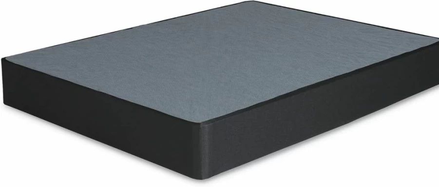 Signature Design by Ashley Queen Size 10 Inch Mattress Foundation Box Spring with Metal Frame, Black