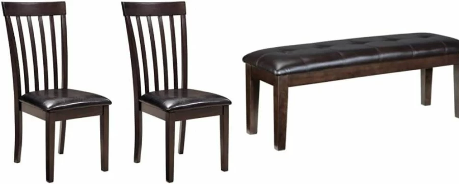 Signature Design by Ashley Hammis Rake Dark Brown Dining Chairs, Set of 2, Modern Kitchen & Dining Room Furniture