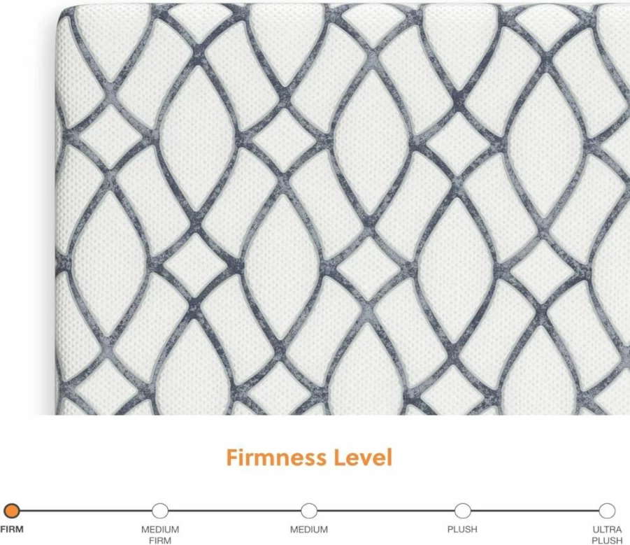 Signature Design by Ashley Chime 12" Medium Firm Memory Foam Mattress - California King Size, Green Tea & Charcoal Infusion for Pressure Relief, Cooling Gel Technology, White Bed