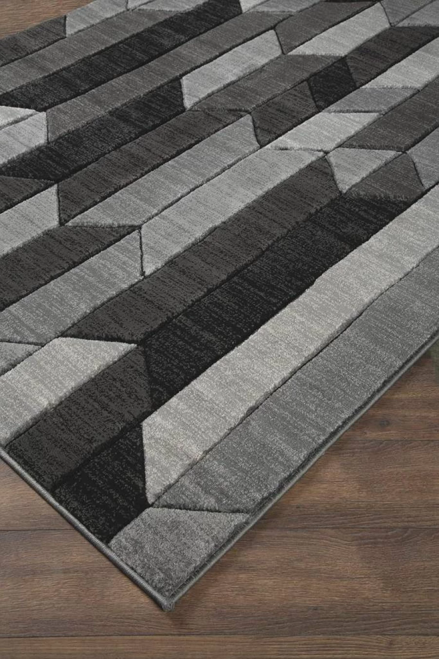 Signature Design by Ashley Chayse Modern Area Rug - 7' x 10' Medium Pile Brown Rug for Living Room, Bedroom