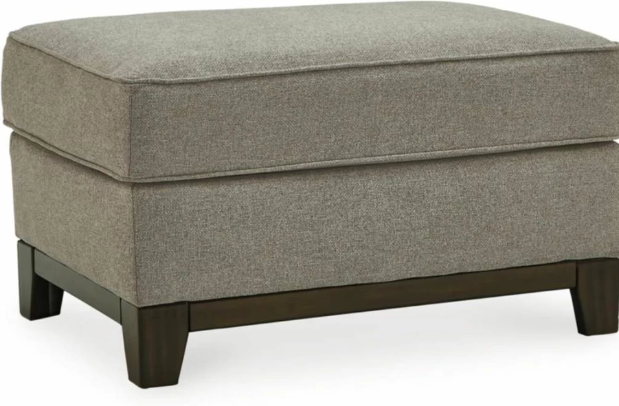 Signature Design by Ashley Kaywood Light Gray Casual Rectangular Storage Ottoman Footrest