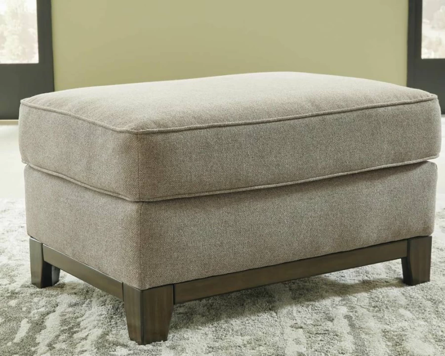 Signature Design by Ashley Kaywood Light Gray Casual Rectangular Storage Ottoman Footrest
