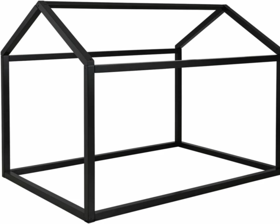 Signature Design by Ashley Flannibrook Modern Twin Bed Frame in Black - Contemporary House Bedroom Furniture