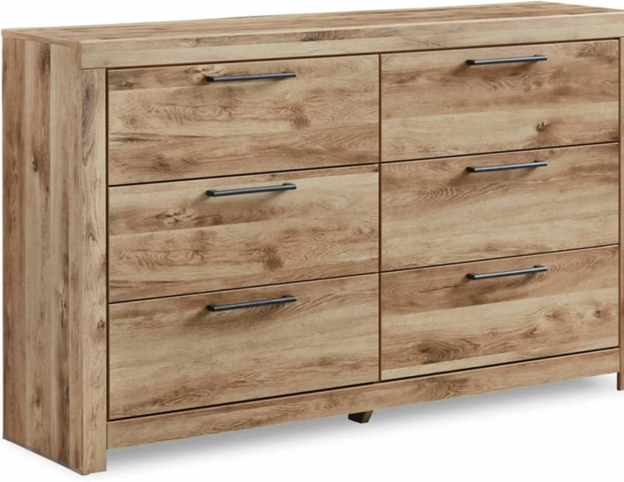Signature Design by Ashley Cayboni 6-Drawer Dresser - Vintage White Bedroom Chest with Safety Stop