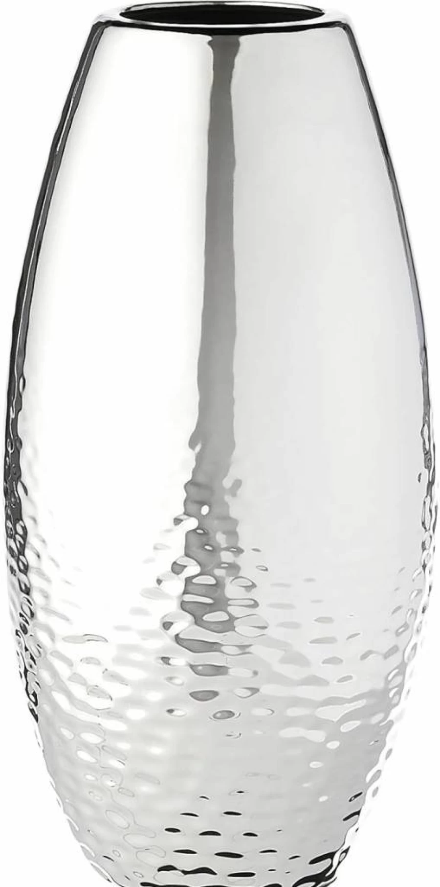 Signature Design by Ashley Dinesh 2-Piece Modern Glam Decorative Vase Set in Silver Finish - Elegant Home Decor