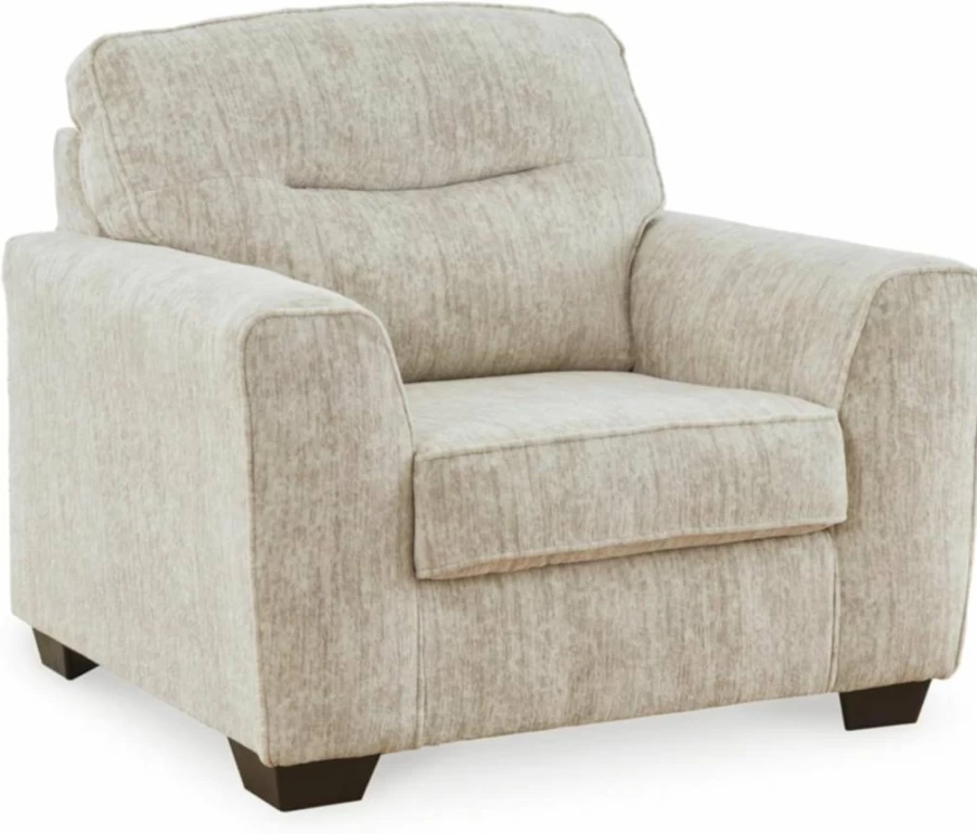 Signature Design by Ashley Lonoke Modern Oversized Upholstered Chair in Gray - Contemporary Living Room Seating