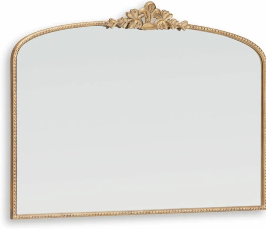 Signature Design by Ashley Tellora Metal Wall Mirror - Traditional Arched Accent Mirror in Metallic Finish
