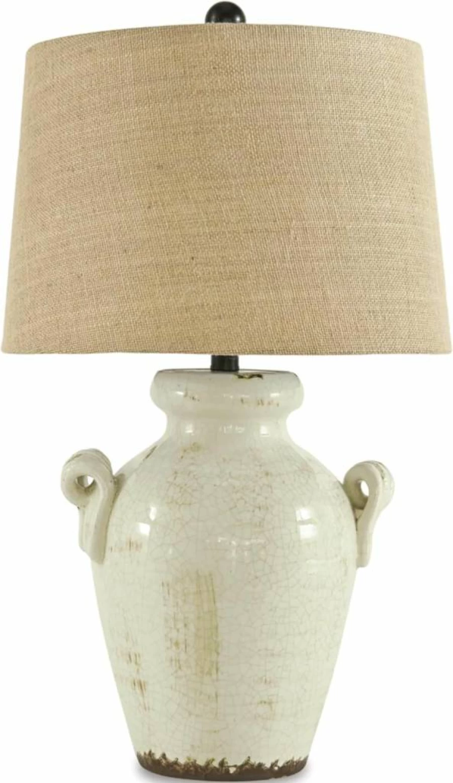 Signature Design by Ashley Manasa 26" Metal Table Lamp in Light Brown - Modern Home Lighting