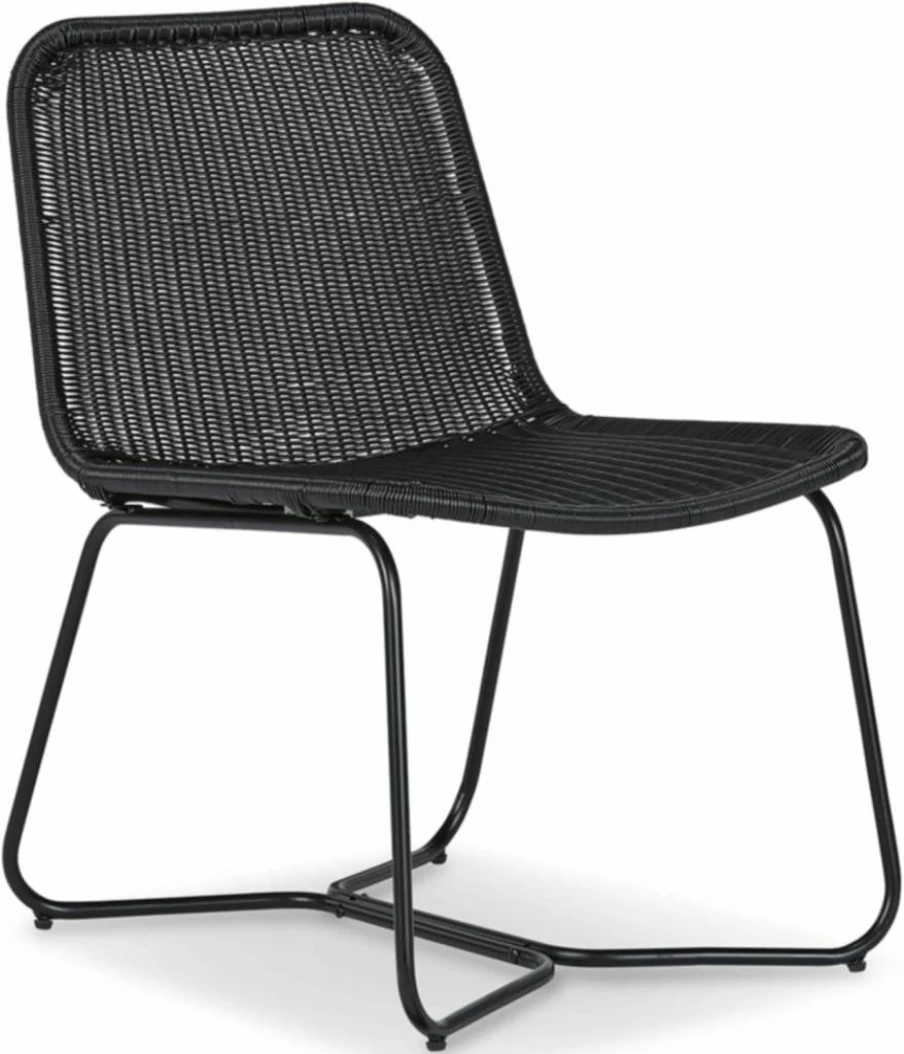 Signature Design by Ashley Daviston 16.75" Black Accent Chair - Modern Home Decor