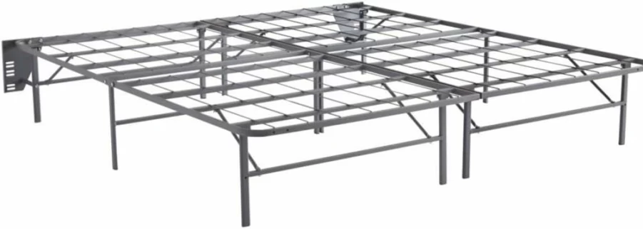 Signature Design by Ashley 14 Inch Queen Mattress Foundation - RTA Bed Base, Sturdy Support, No Box Spring Needed