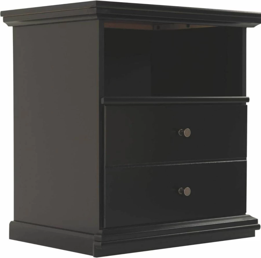 Signature Design by Ashley Bostwick Shoals Kids Nightstand - White Traditional Bedside Table with Drawer & Storage Cubby, 24.37 Inch Height