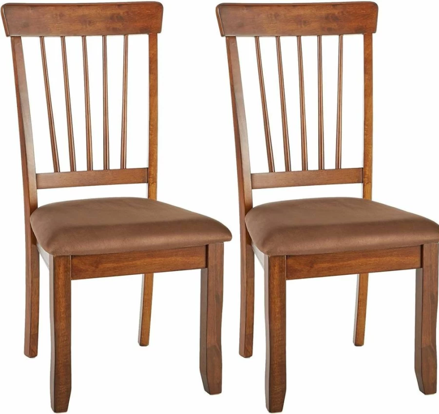 Signature Design by Ashley D199-01 Light Brown Dining Chairs, Set of 2