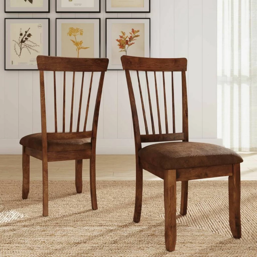 Signature Design by Ashley D199-01 Light Brown Dining Chairs, Set of 2