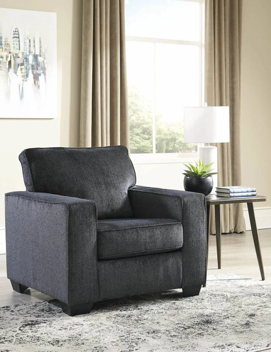 Signature Design by Ashley Altari Modern Accent Chair in Dark Gray - Stylish Contemporary Seating