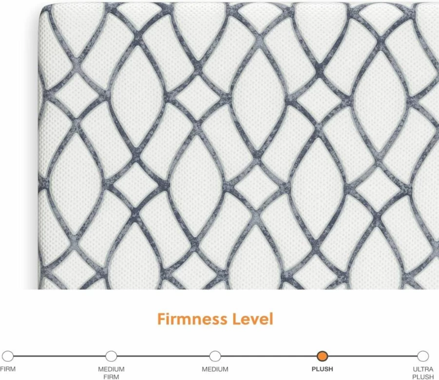 Signature Design by Ashley King Size 8 Inch Medium Firm Gel Memory Foam Mattress with Green Tea & Charcoal Infusion for Cool Sleep & Support