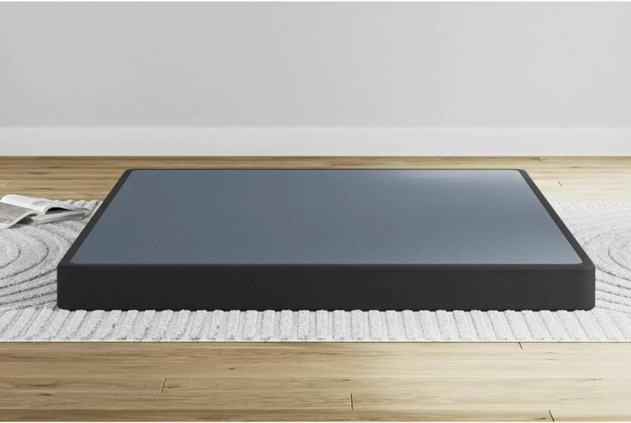 Signature Design by Ashley Twin Size Low Profile Metal Bed Frame - Easy Assembly Black Foundation