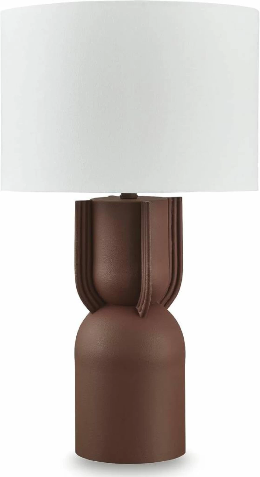 Signature Design by Ashley Rowandale Modern 3-Way Switch Metal Table Lamp - Dark Brown Finish