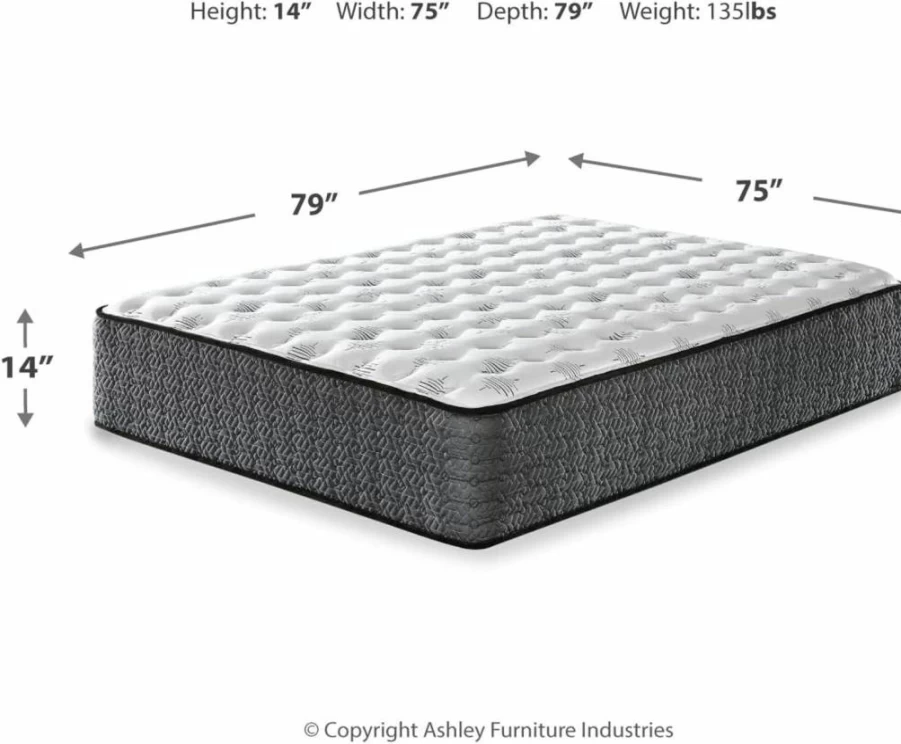 Signature Design by Ashley Queen Hybrid Mattress - 16" Euro Top with Cooling Gel Memory Foam, Ultra Luxury Plush Support