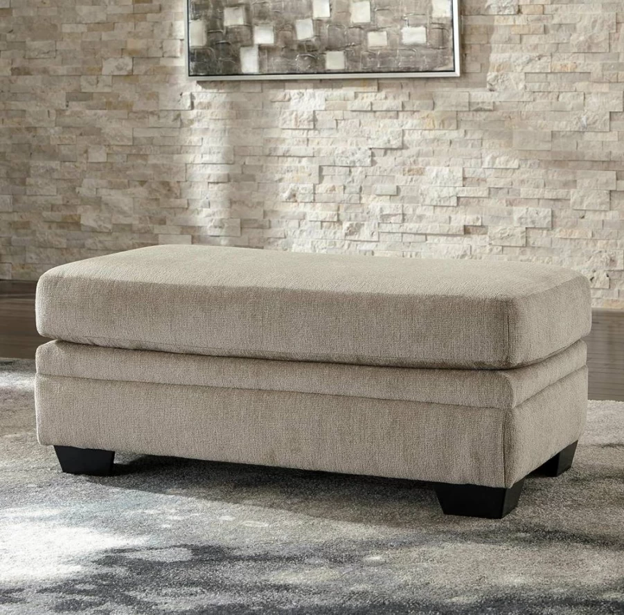 Signature Design by Ashley Dorsten Gray Upholstered Storage Ottoman Bench