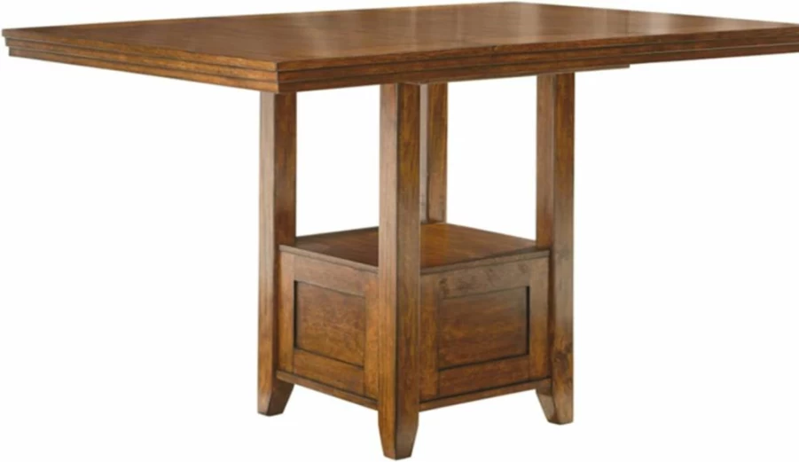 Signature Design by Ashley Hallanden Modern Farmhouse Dark Gray Counter Height Extendable Dining Table