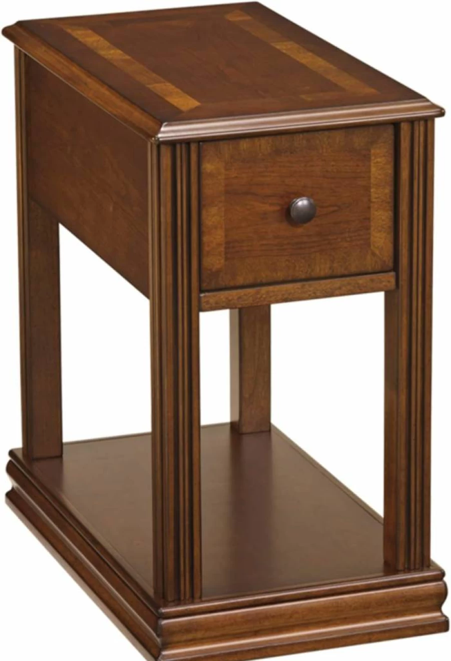 Signature Design by Ashley Breegin Traditional Wood Side Table - Brown End Table for Living Room