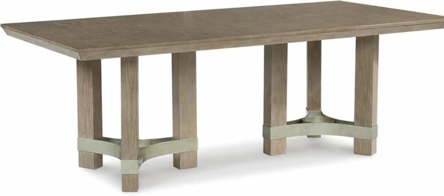 Signature Design by Ashley Chrestner Modern Rectangular Dining Table - Sleek Brown Finish for Contemporary Dining Rooms