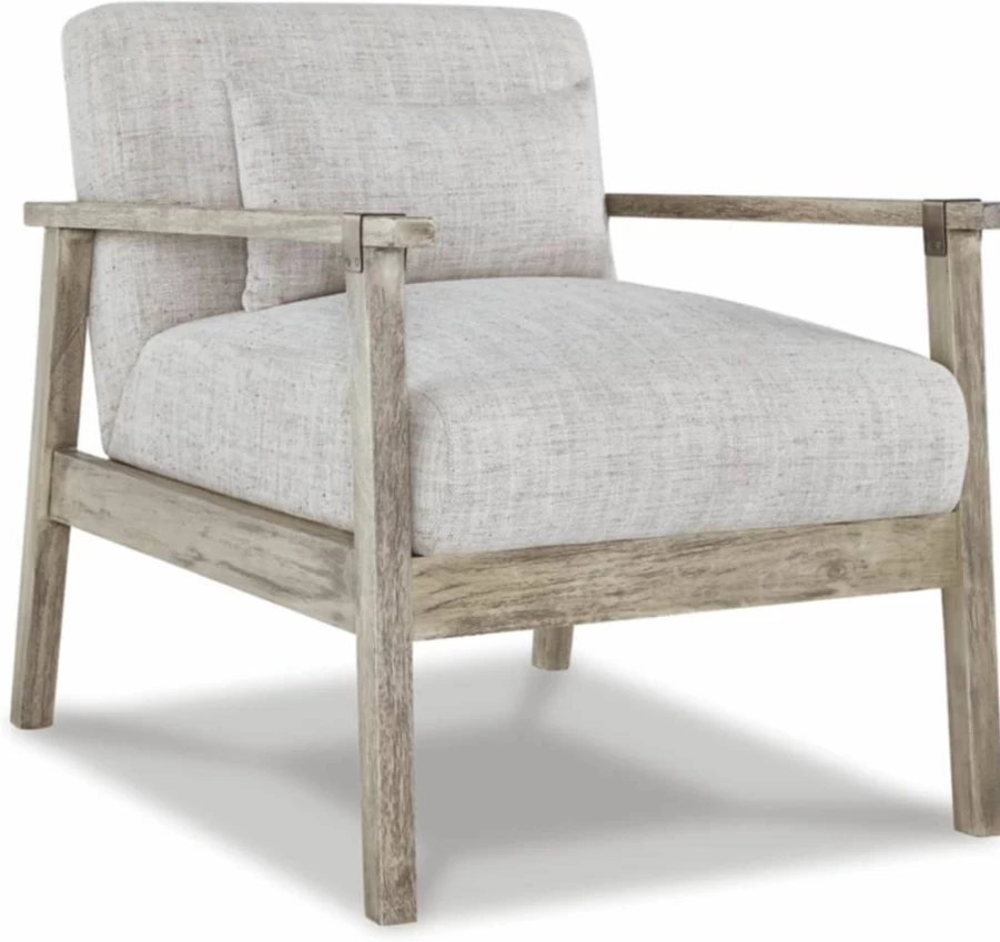 Signature Design by Ashley Daylenville Light Gray Upholstered Accent Chair with Lumbar Pillow, 19.5" Casual Comfort