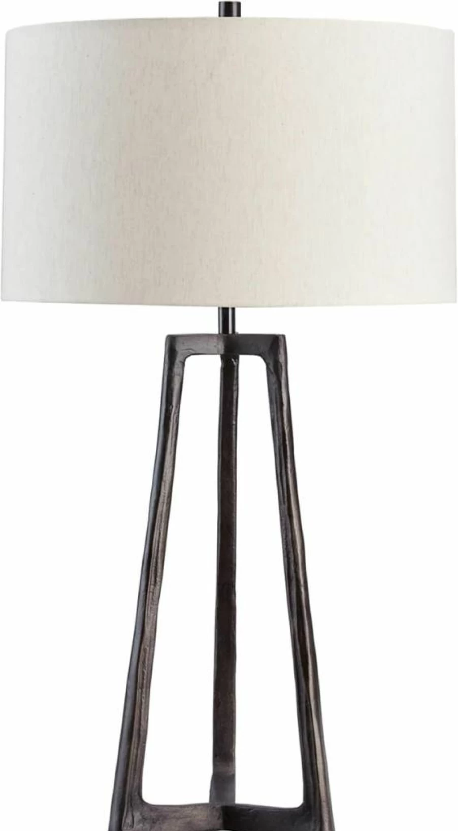 Signature Design by Ashley Wynlett 34.63" Antique Pewter Table Lamp for Casual Living Room Decor