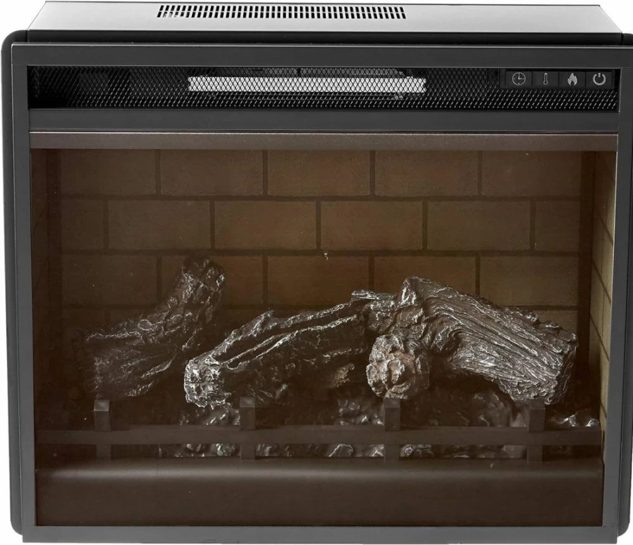 Signature Design by Ashley Large Black Infrared Fireplace Insert - Entertainment Accessories