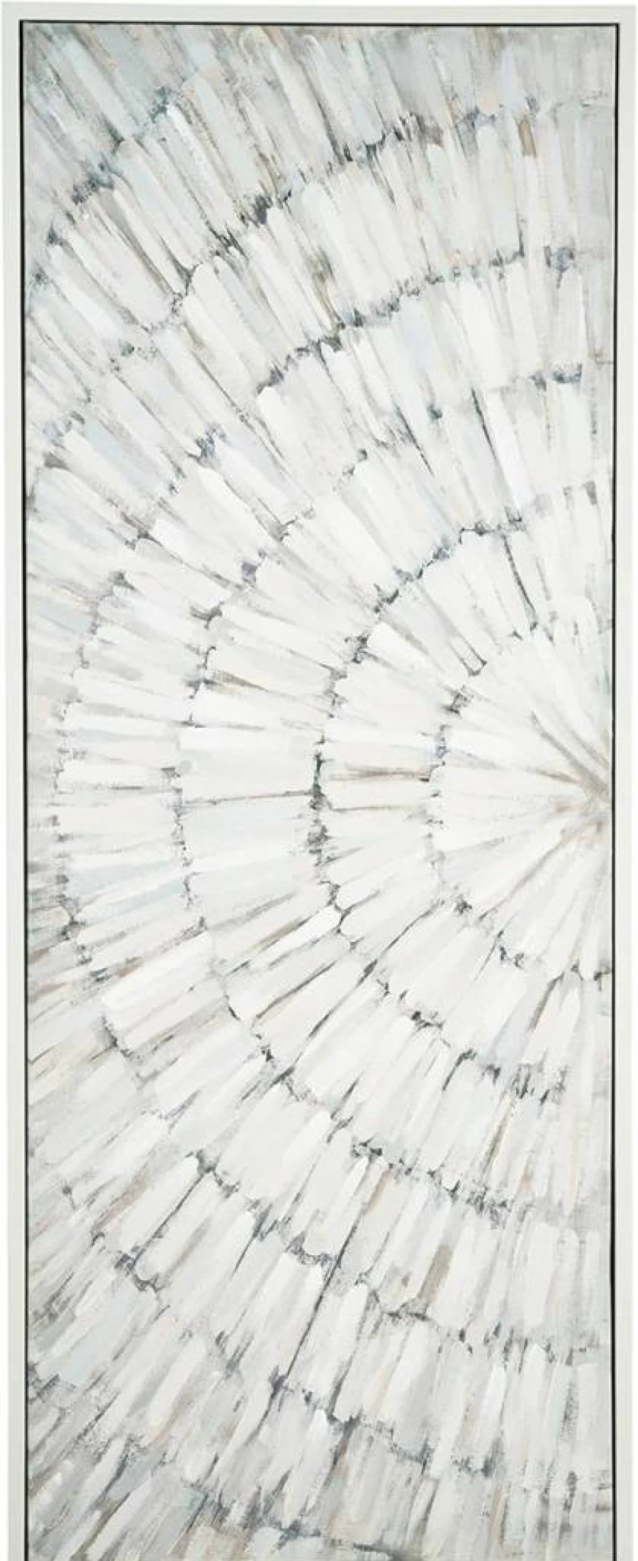 Signature Design by Ashley Daxonport Modern Canvas Wall Art - 24x60 Inches Gray & Brown Abstract Painting for Living Room Decor
