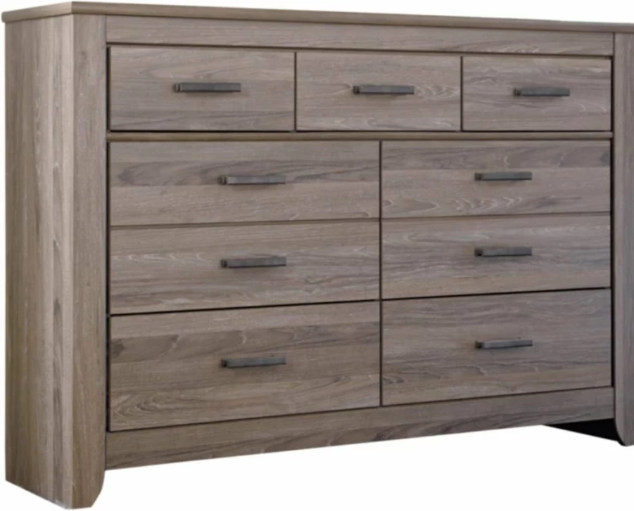 Signature Design by Ashley Brinxton 7-Drawer Dresser in Charcoal - Modern Urban Contemporary Chest