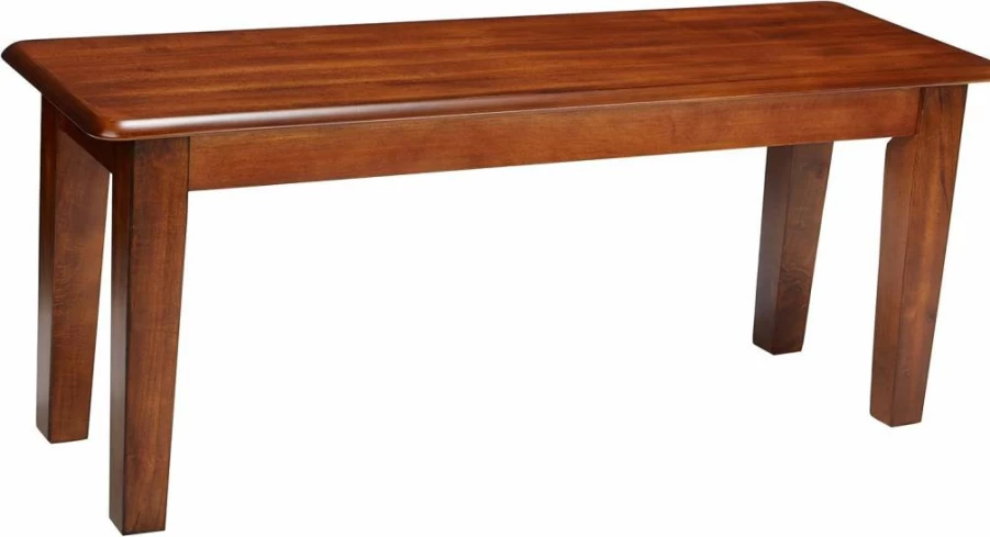Signature Design by Ashley Berringer 17.5" Rustic Brown Traditional Wood Dining Bench for Kitchen & Farmhouse Style