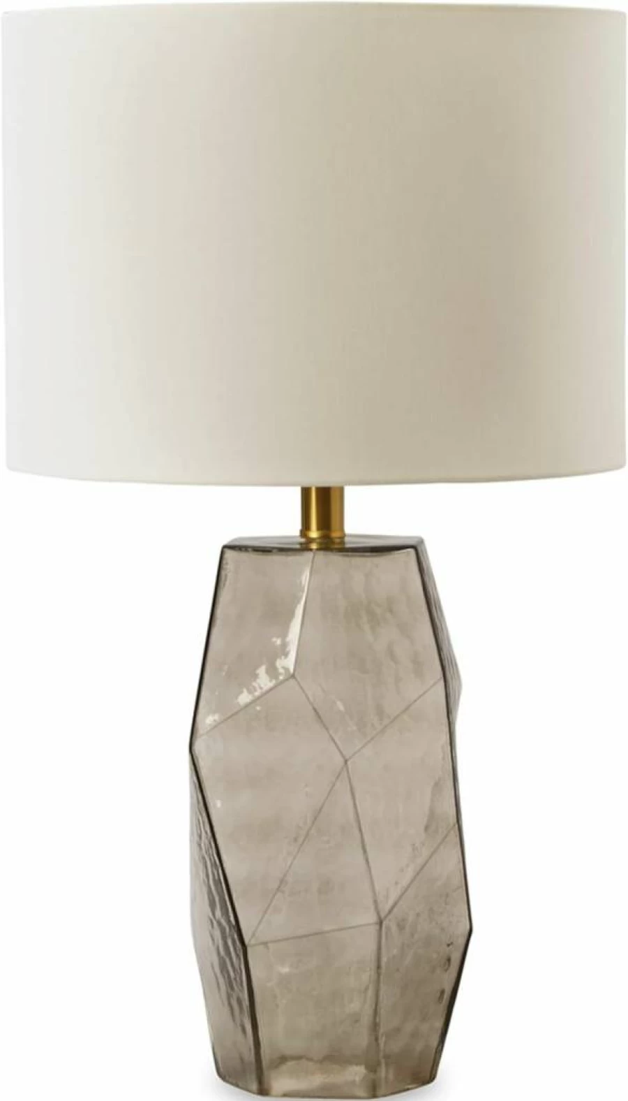 Signature Design by Ashley Taylow 23.5" Contemporary Light Brown Glass Table Lamp for Modern Decor