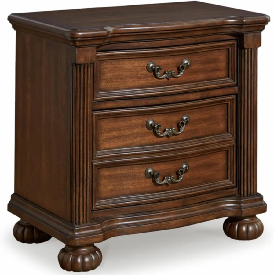 Signature Design by Ashley Lavinton 28" Dark Brown Nightstand with 2 Drawers for Bedroom