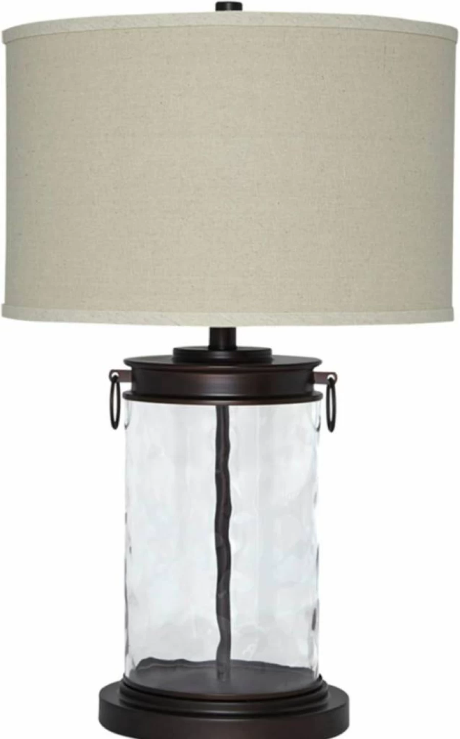 Signature Design by Ashley Linus Modern 25-Inch Ceramic Table Lamp with Natural Stone Finish - Stylish Home Lighting Decor