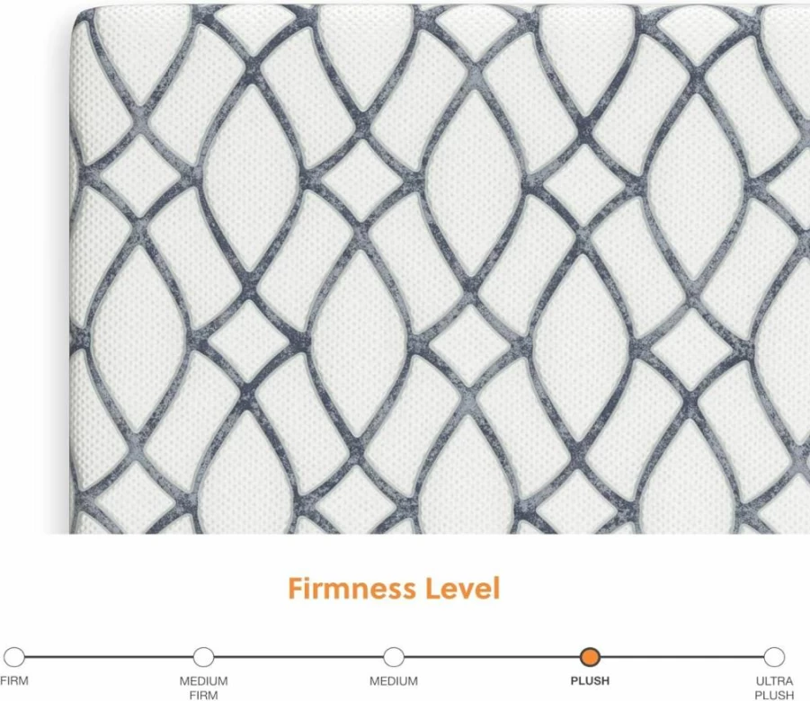 Signature Design by Ashley 10 Inch Medium Firm Memory Foam Mattress with Green Tea & Charcoal Infusion for Pressure Relief & Cooling Support