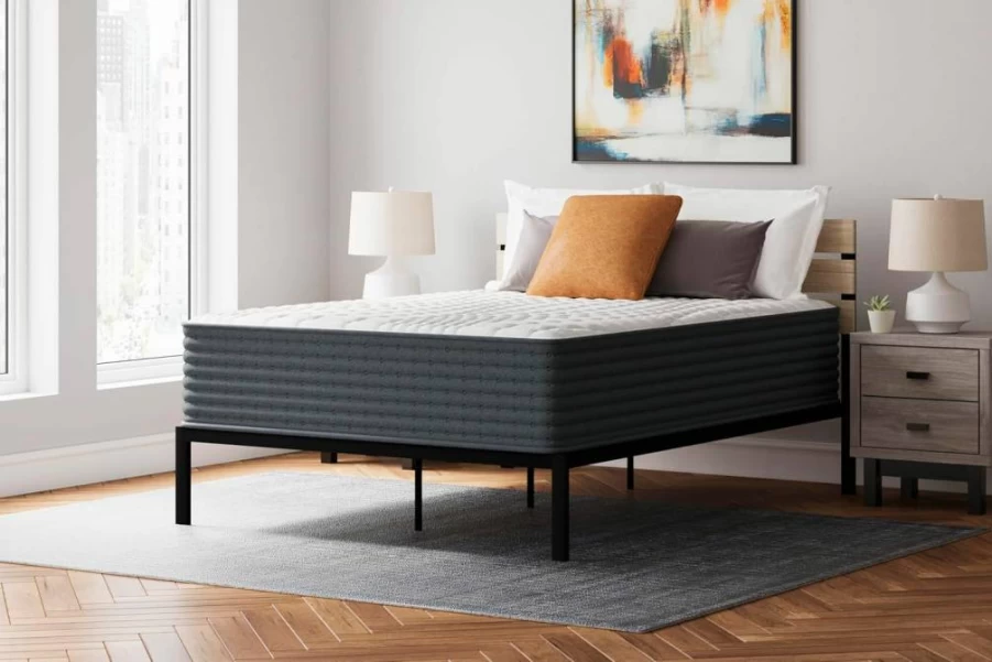 Signature Design by Ashley King Size Hybrid Mattress - 10 Inch Medium Firm with Cooling Gel Memory Foam for Pressure Relief & Support