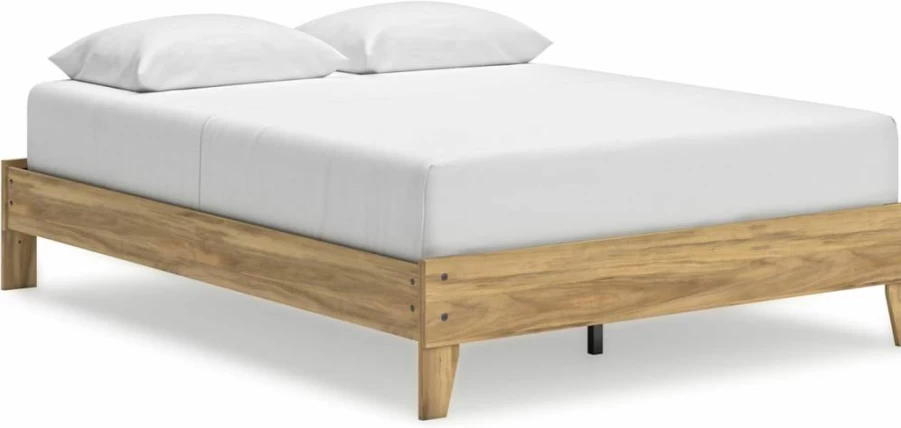 Signature Design by Ashley Finch Modern Queen Platform Bed Frame in Black - Stylish & Sturdy Design