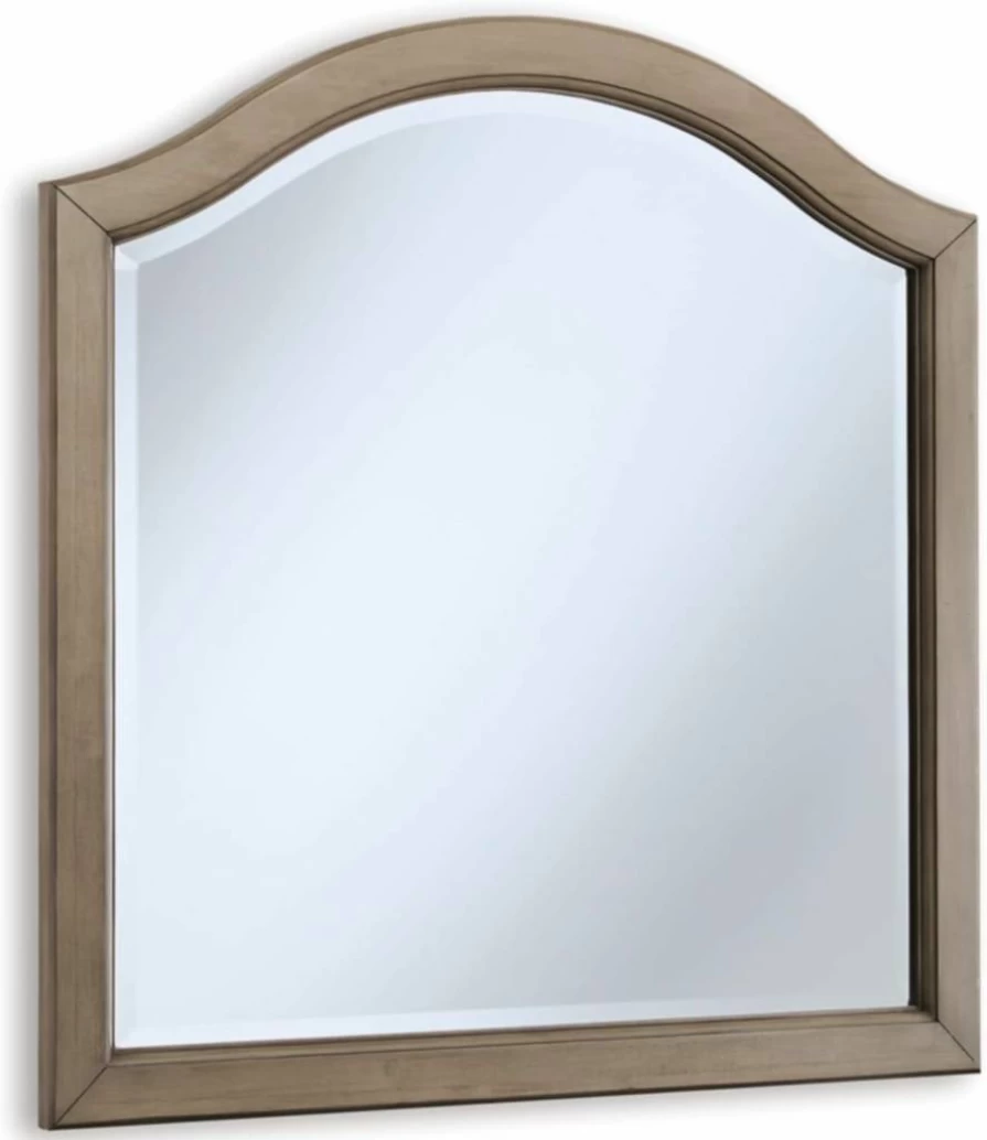 Signature Design by Ashley Lettner Light Gray Bedroom Mirror - Modern Decor Accent