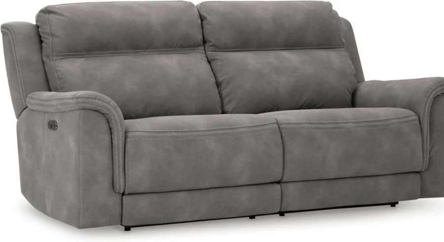 Signature Design by Ashley Next-Gen Durapella Power Recliner with Adjustable Headrest & Lumbar Support, Beige Fabric, Modern Comfort Chair