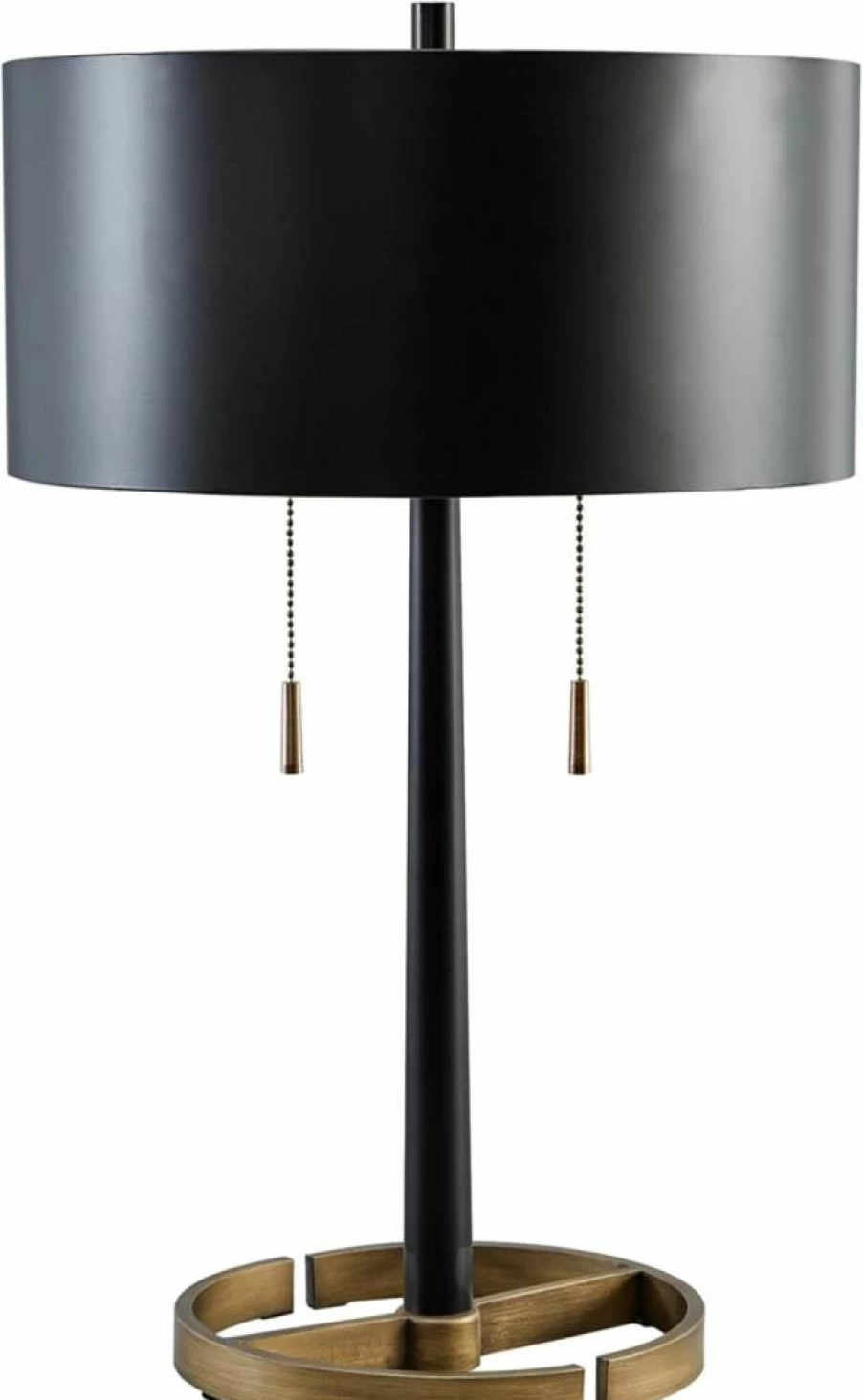 Signature Design by Ashley Amadell 24" Modern Metal Table Lamp in Black & Gold Finish - Contemporary Home Decor Lighting